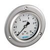 Bourdon tube pressure gauge Type 1414C stainless steel/polycarbonate R63 measuring range 0 - 2,5 bar process connection brass 1/4" BSPP